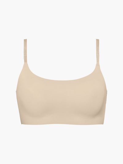 Calvin Klein Underwear HU184525 | Calvin Klein Invisibles Női String Bralette Bézs